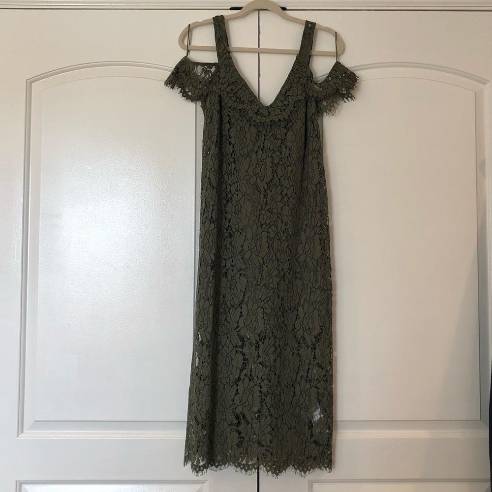 Green Keepsake midi dress